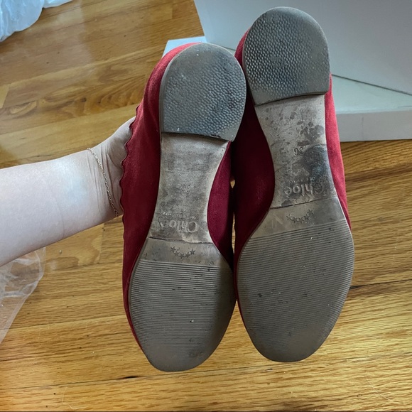 Chloé red suede Lauren flat - Picture 8 of 10
